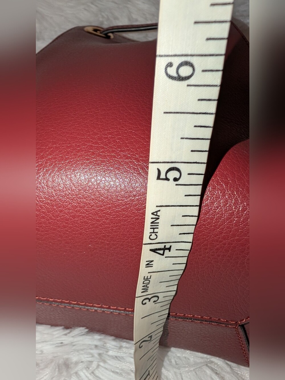 Marc Jacobs The Leather Bucket Bag with Detachable Strap Burgundy EUC - Picture 14 of 15